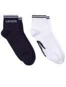 Kit Lacoste Tênis Masculino Sideline Canvas Branco e Meias Cano Curto Sport Low - Marca Lacoste