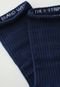 Kit 2pçs Meia adidas Originals Cano Alto Azul e Branca - Marca adidas Originals