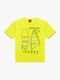 Conjunto Infantil Menino Camiseta   Bermuda Kyly Verde Amarelado - Marca Kyly