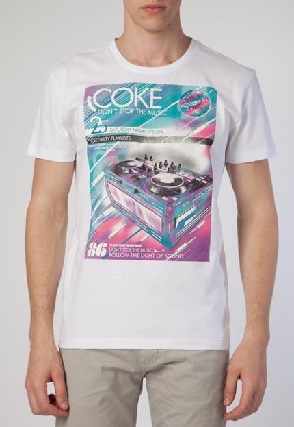 Camiseta Manga Curta Austrália Music Branca - Marca Coca-Cola Jeans