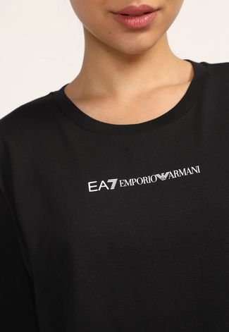 Camiseta EA7 Logo Preta