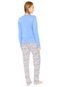 Pijama Mundo do Sono Estampado Azul - Marca Mundo do Sono