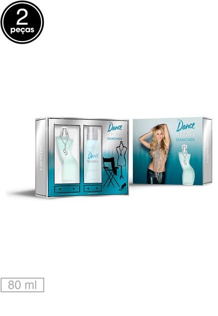 Kit Perfume Shakira Dance Diamonds 80ml Feminino - Marca Shakira