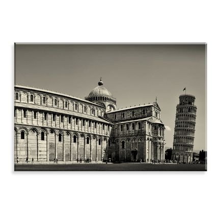 Tela Love Decor Decorativa em Canvas Torre de Pisa Multicolorido 90x60cm - Marca Wevans