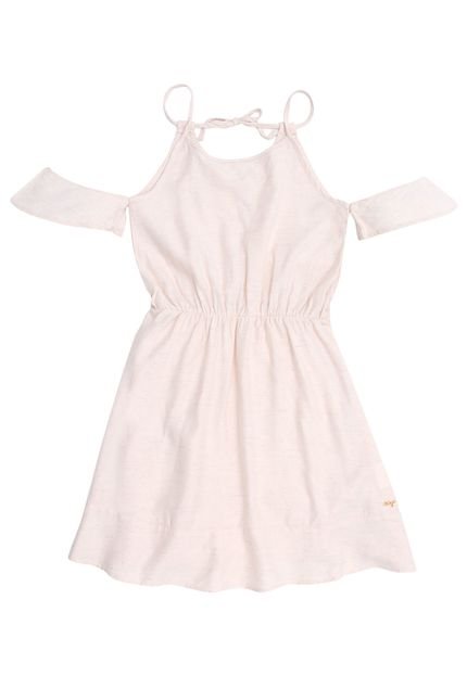 Vestido Abrange Liso Nude - Marca Abrange