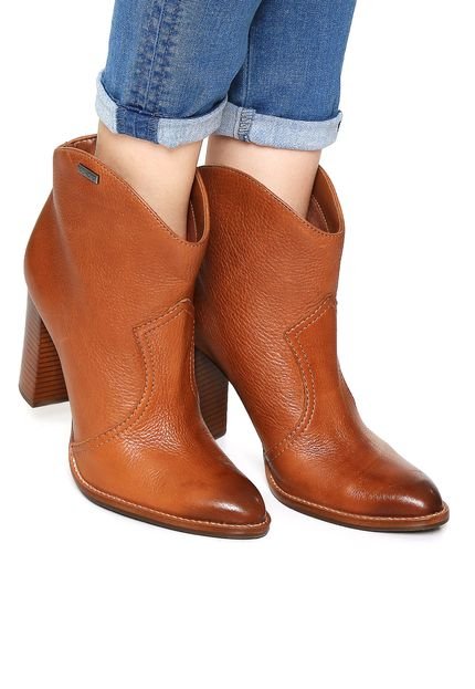 Bota Country Couro Dumond Salto Grosso Caramelo - Marca Dumond