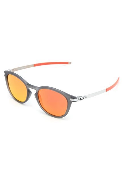 Óculos de Sol Oakley Pitchman R Cinza/Laranja - Marca Oakley