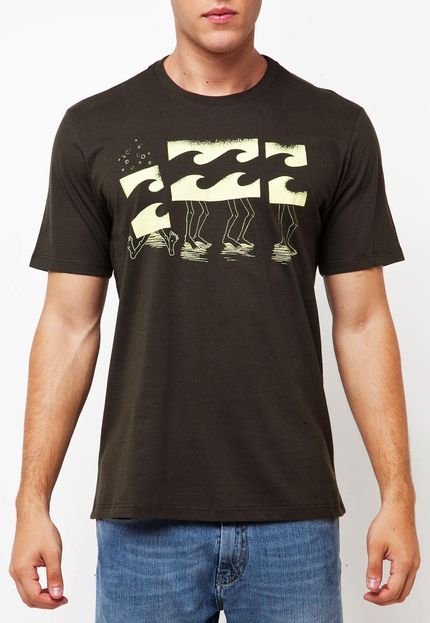 Camiseta Billabong Walk Shark Verde - Marca Billabong