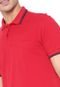 Camisa Polo Colcci Reta Faixas Vermelha - Marca Colcci