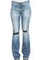 Calça Jeans Calvin Klein Jeans Flare Estonada Azul - Marca Calvin Klein Jeans