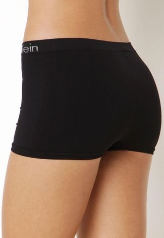 Calcinha Calvin Klein Underwear Boyshort My Calvin Preta - Compre Agora