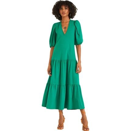 Vestido Forum Amplo P23 Verde Feminino - Marca Forum