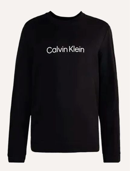 Moletom Calvin Klein Masculino Crewneck CK Front Preto - Marca Calvin Klein