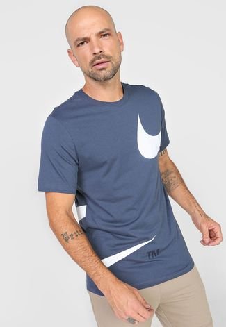 frozen fuel To seek refuge Camiseta Nike Sportswear Stmt Gx Logo Azul-Marinho - Compre Agora | Dafiti  Brasil