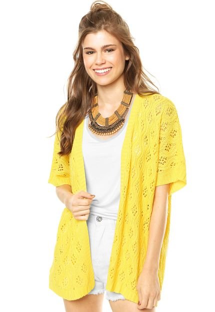 Kimono Colcci Tricô Amarelo - Marca Colcci