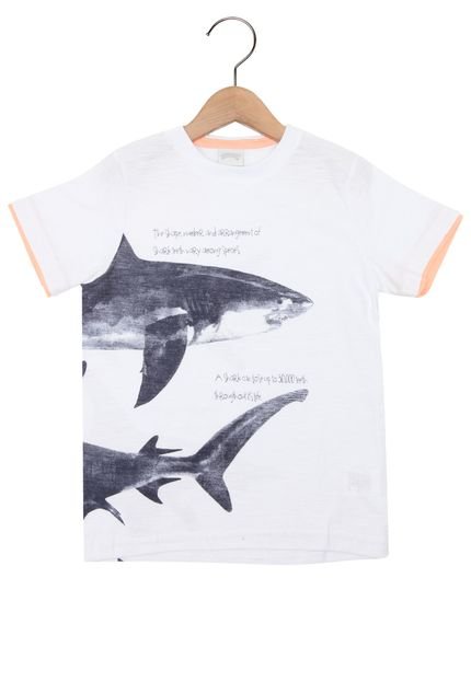 Camiseta Alakazoo Tubarão Branca - Marca Alakazoo