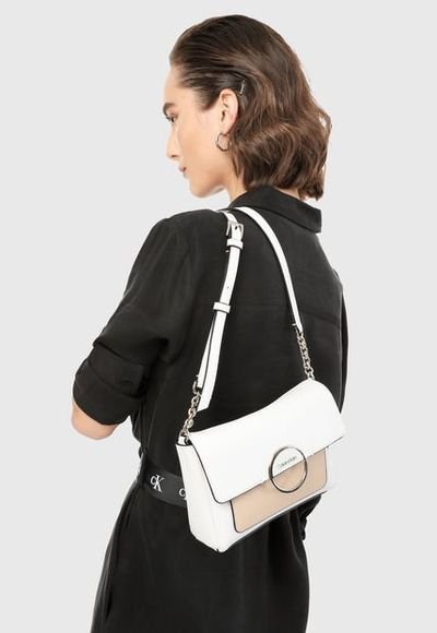 Bolso blanco calvin klein sales