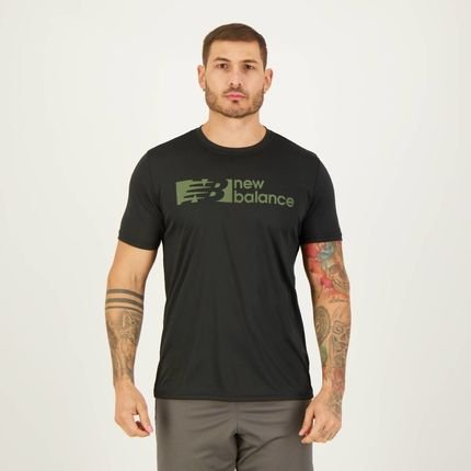 Camiseta New Balance Tenaticy Graphic Preta - Marca New Balance