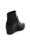 Bota Comfortflex Anabela Preto - Marca Comfortflex