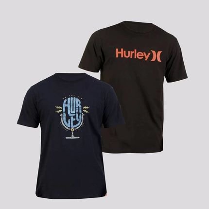 Kit com 2 Camisetas Hurley Preta - Marca Hurley