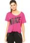 Camiseta Nike Sportswear Prep Mixed Vivid Rosa - Marca Nike Sportswear