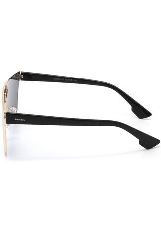 Óculos de Sol Khatto Geométrico Preto/Dourado
