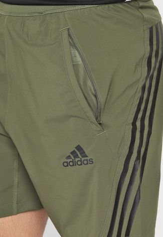 Short Adidas Minimal 2 In 1 Aeroready Feminino - Verde+Branco