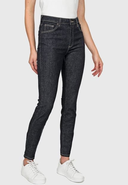 Calça Jeans Lacoste Skinny Pespontos Azul-marinho - Marca Lacoste