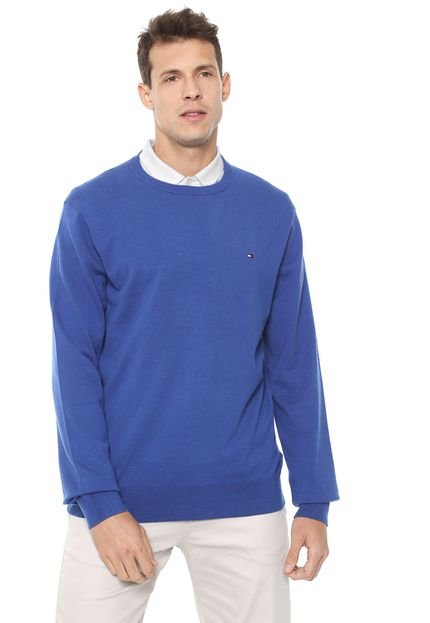 Suéter Tommy Hilfiger Tricot Classic Azul - Marca Tommy Hilfiger
