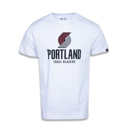 Camiseta New Era Regular Portland Trailblazers Branco - Marca New Era
