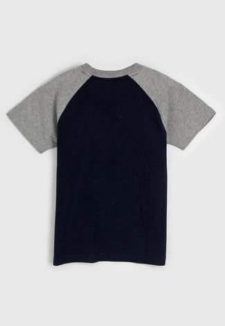 Camiseta Polo Ralph Lauren Infantil Ursinho Azul-Marinho