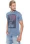 Camiseta Calvin Klein Slim Estampada Azul - Marca Calvin Klein