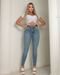 Calça Jeans Skinny Feminina Cintura Média Rope com Cordão 23090 Média Consciência - Marca Consciência