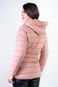 Jaqueta feminina curta de nylon forrada 80239 - Rosa - Marca Enluaze