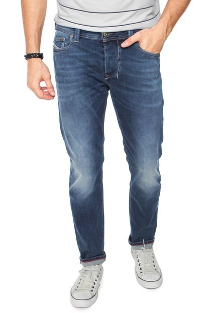 Calça Jeans Diesel Regular Larkee-Beex Reta Comfort Azul - Marca Diesel