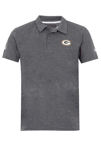 Camisa Polo New Era Big Packers Cinza - Marca New Era