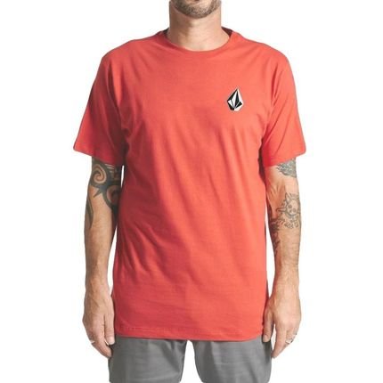 Camiseta Volcom Deadly Stone Masculina Vermelho Claro - Marca Volcom