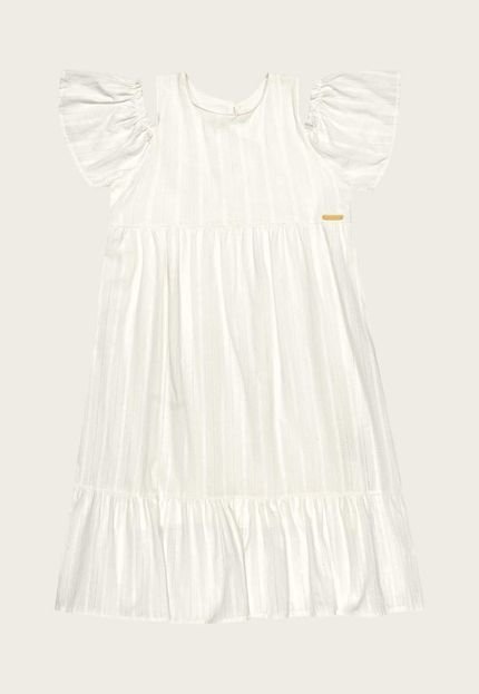 Vestido Infantil Colorittá Recorte Branco - Marca Colorittá