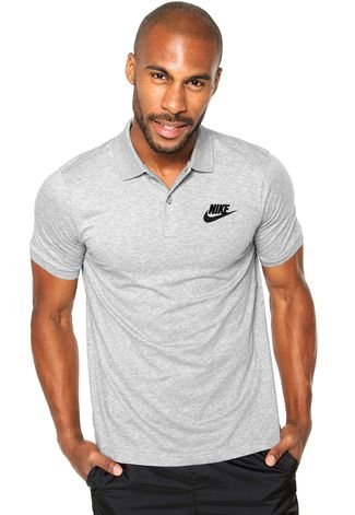 Camisa Polo Nike Match Jersey Cinza Compre Agora | Dafiti Brasil