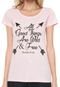 Camiseta Planet Girls Estampada Rosa - Marca Planet Girls