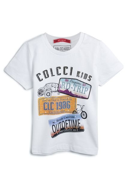 Camiseta Colcci Kids Menino Frontal Branca - Marca Colcci Kids