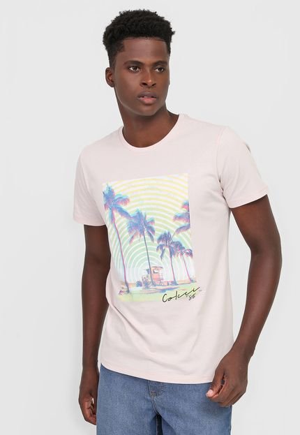 Camiseta Colcci Tropical Off-White - Marca Colcci