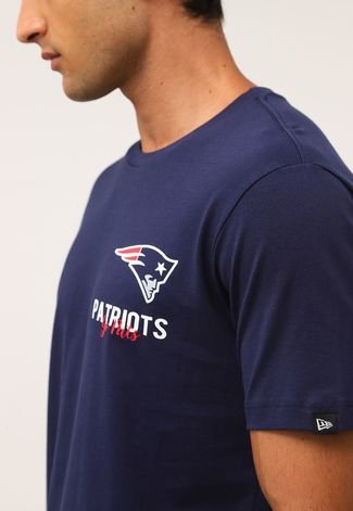 Camiseta New Era New England Patriots NLF Azul-Marinho