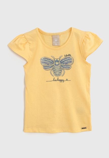 Blusa Colorittá Infantil Inseto Amarela - Marca Colorittá