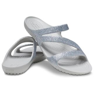 Sandália crocs kadee ii glitter sandal w silver Prata