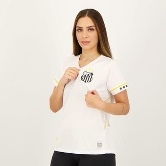 Camisa Umbro Santos I 2023 Feminina Branca