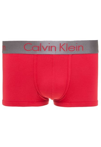 Cueca Calvin Klein Underwear Sungão Microfiber Vermelha/Cinza - Marca Calvin Klein Underwear