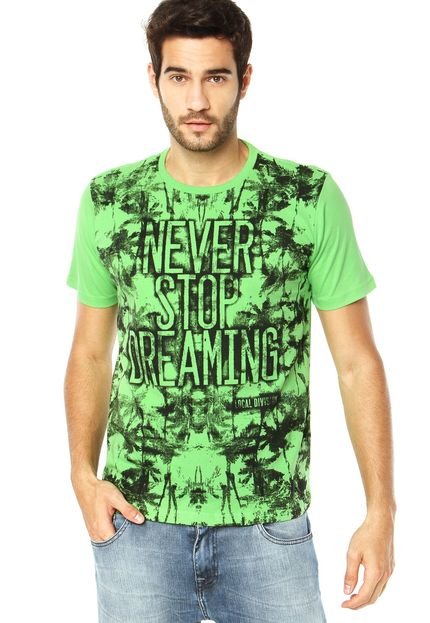 Camiseta Local Never Stop Verde - Marca Local