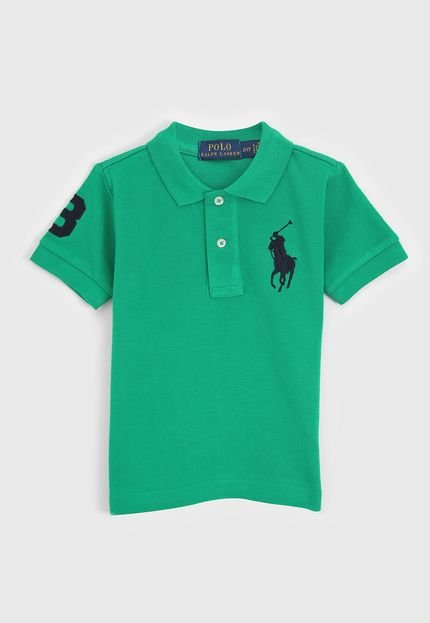 Camisa Polo Polo Ralph Lauren Infantil Logo Verde - Marca Polo Ralph Lauren