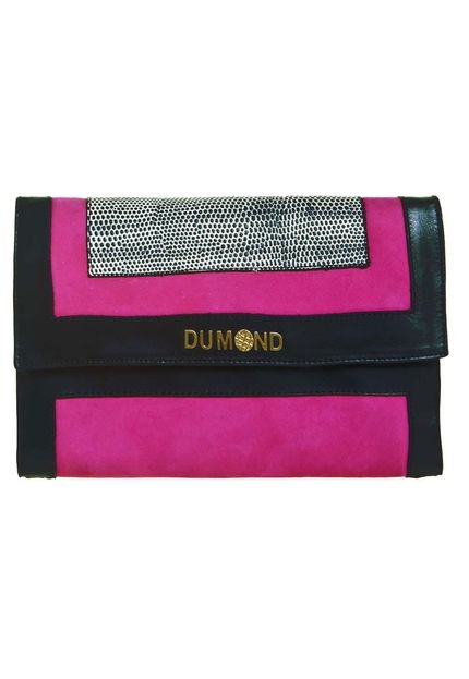 Clutch Dumond Textura Rosa - Marca Dumond